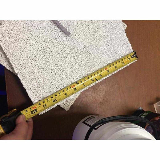 Ceramic Filter Media Plate 12 x 12 x 3/4" 10PCS