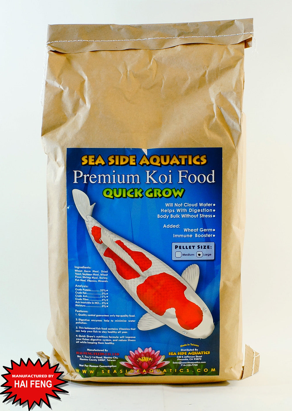 Quick Grow 20kg(44lb) Large - SeaSide Aquatics